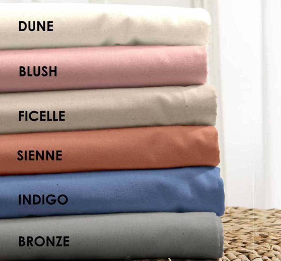 Drap housse uni en coton Bio - 16 coloris