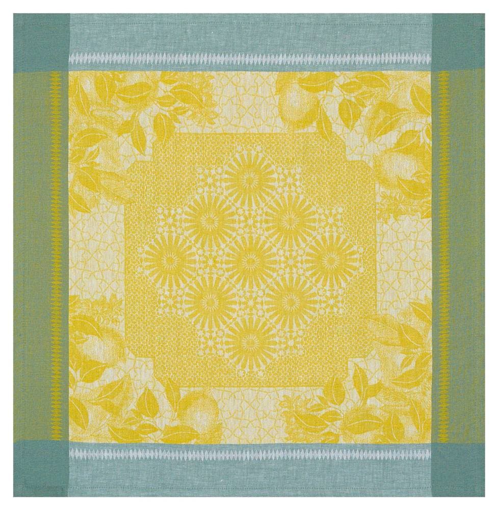 Nappe en lin Jardin d’Orient Cedrat