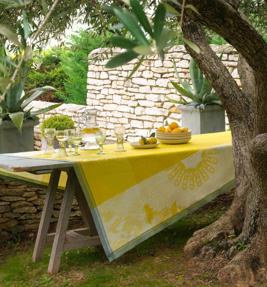 Lot de 4 Sets de table en lin Jardin d’Orient Cedrat