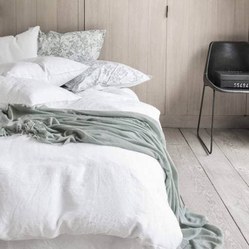 Parure de lit en lin Nouvelle Vague Blanc