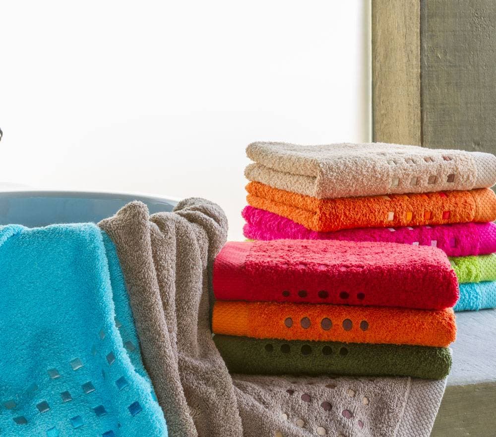 Drap de douche Pure Squares (13 coloris)