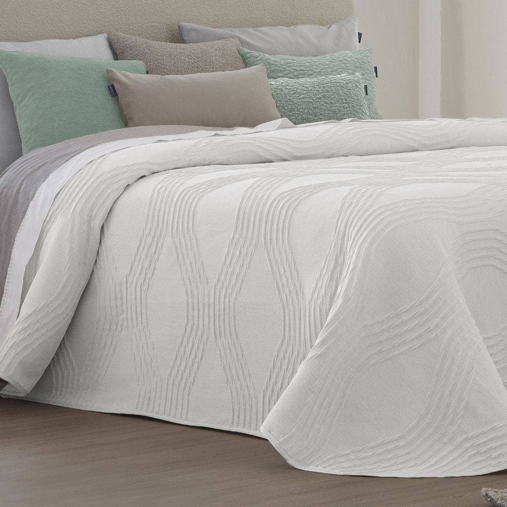 Couvre lit Biset Blanc