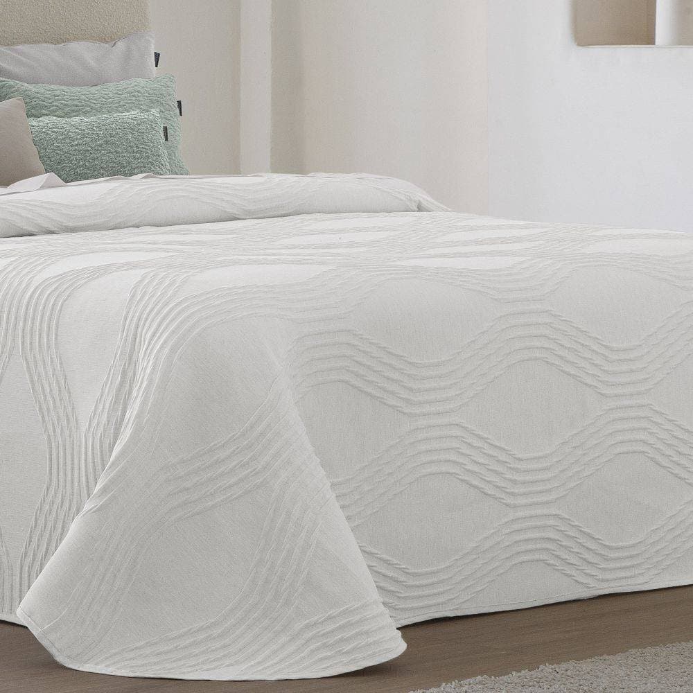 Couvre lit Biset Blanc