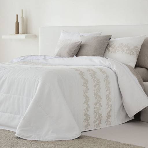 Couvre-lit Vernisa Beige - Antilo