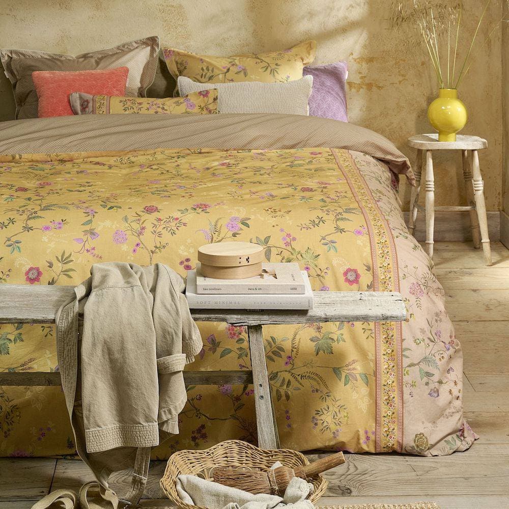 Parure de couette Bodhi Flower Jaune