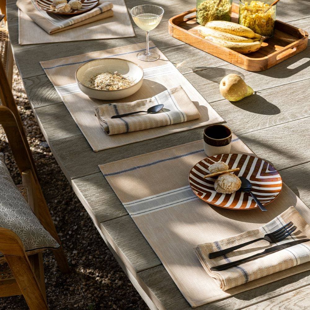 Lot de 4 Serviettes de table Dune Argan