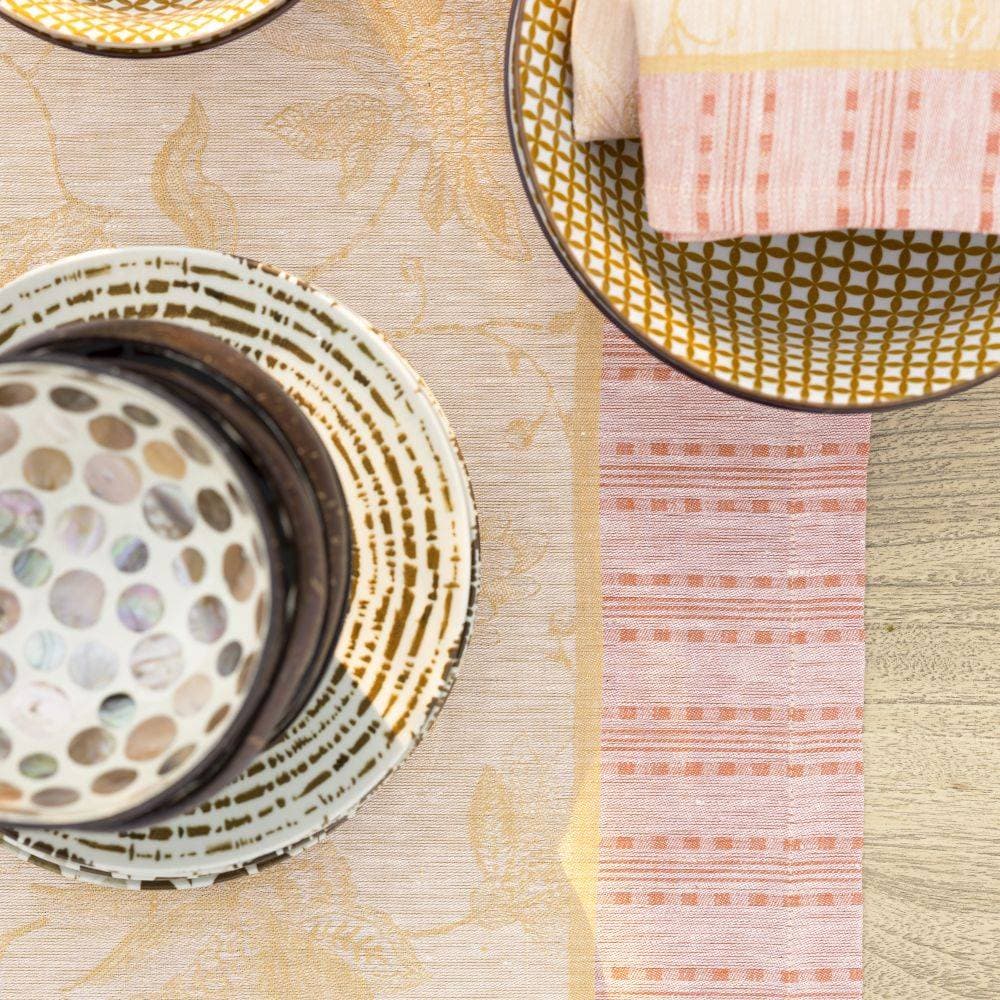 Nappe Eté Indien Abricot