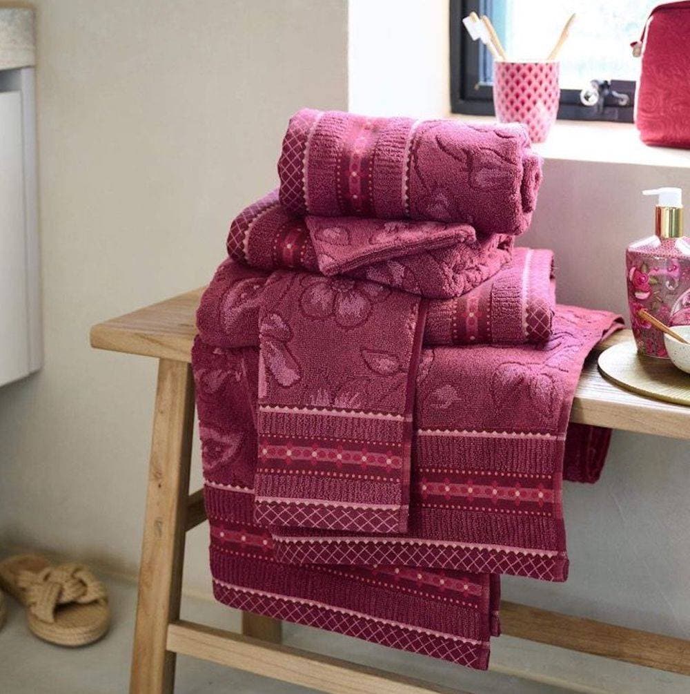 Linge de bain Jasmin Rose foncé