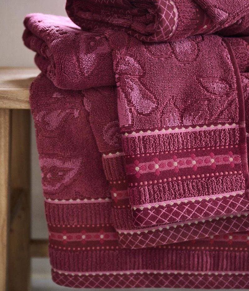 Serviette Jasmin Rose foncé