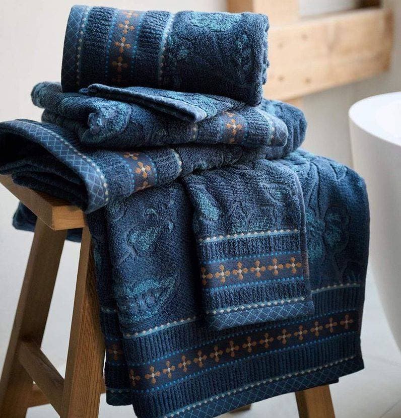 Drap de douche Jasmin Bleu