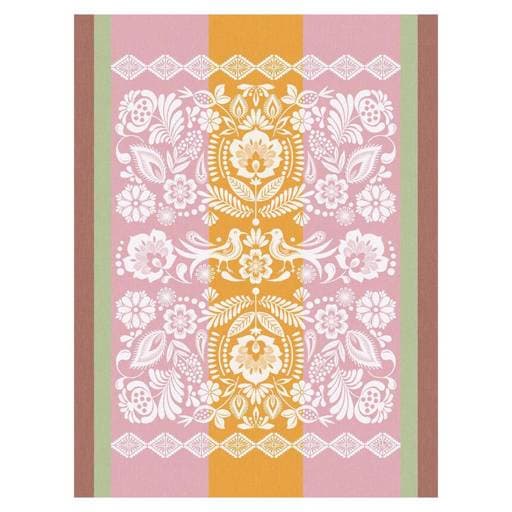 Torchon Alegria Sorbet par le Jacquard Français