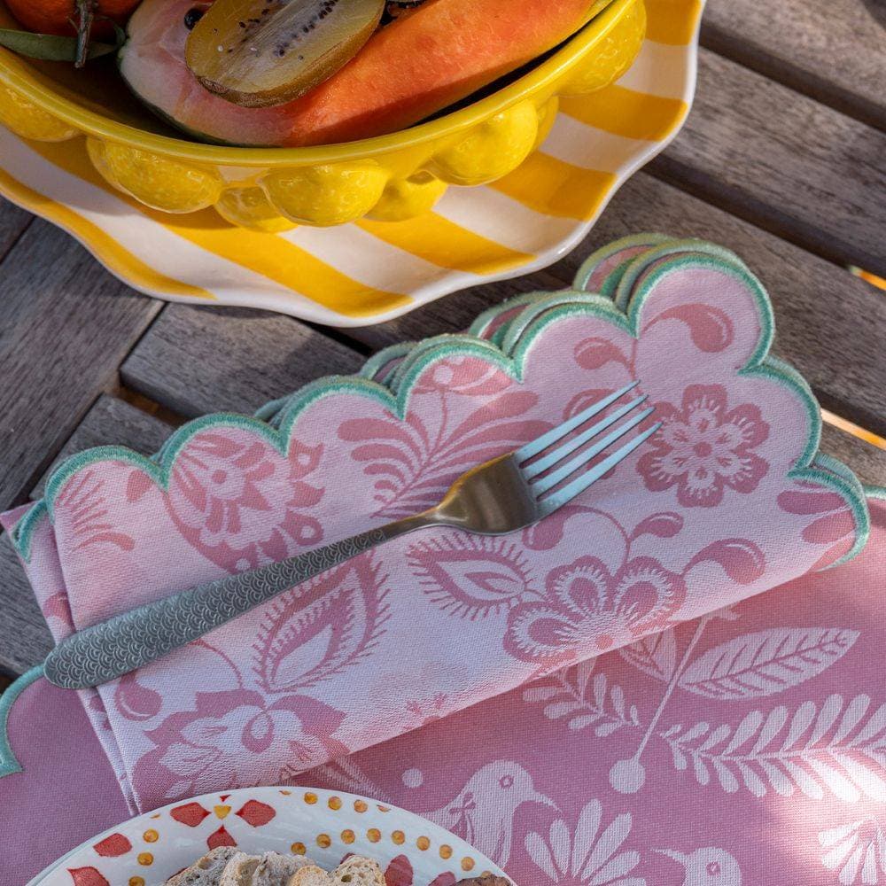 Lot de 4 serviettes de table Alegria Sorbet