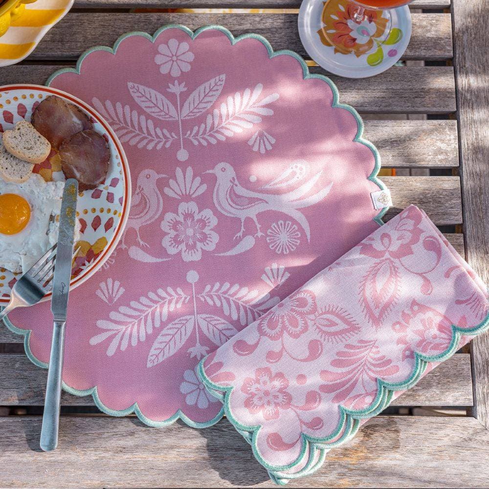 Lot de 4 serviettes de table Alegria Sorbet