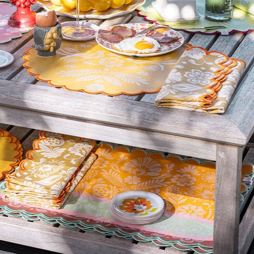 Lot de 4 sets de table Alegria Sunset