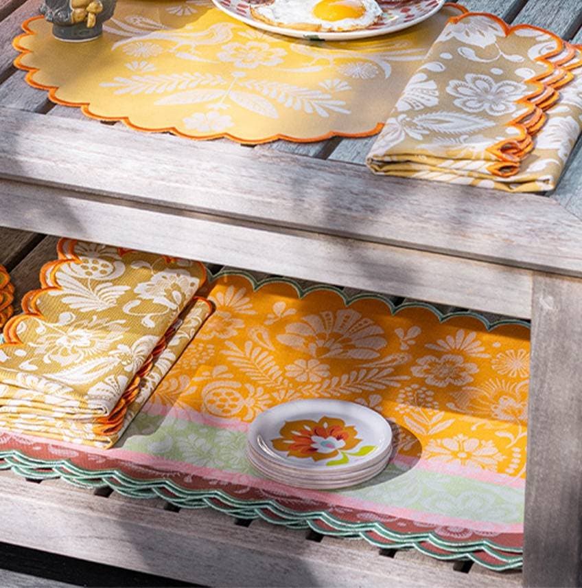 Lot de 4 sets de table Alegria Sorbet