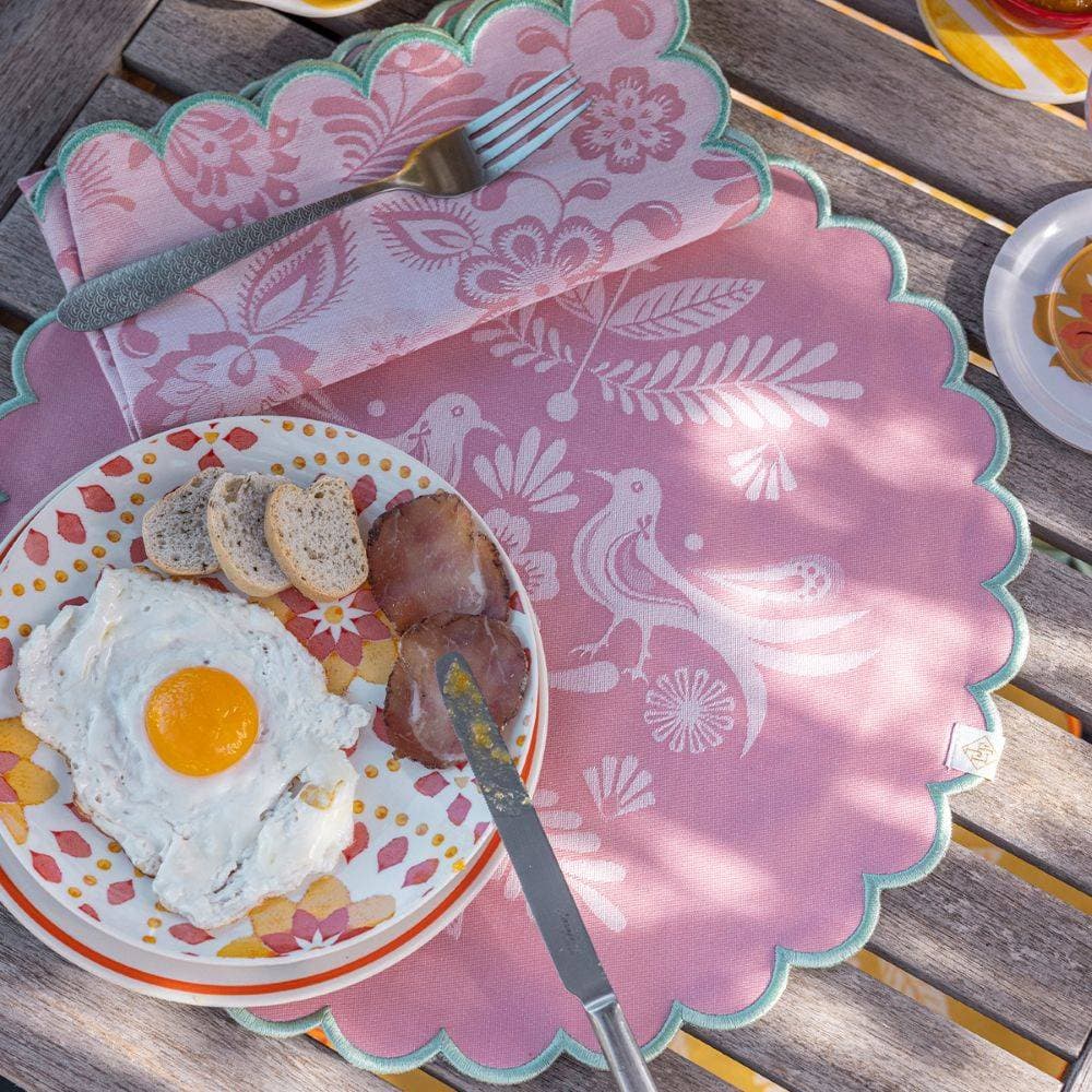 Lot de 4 sets de table Alegria Sorbet