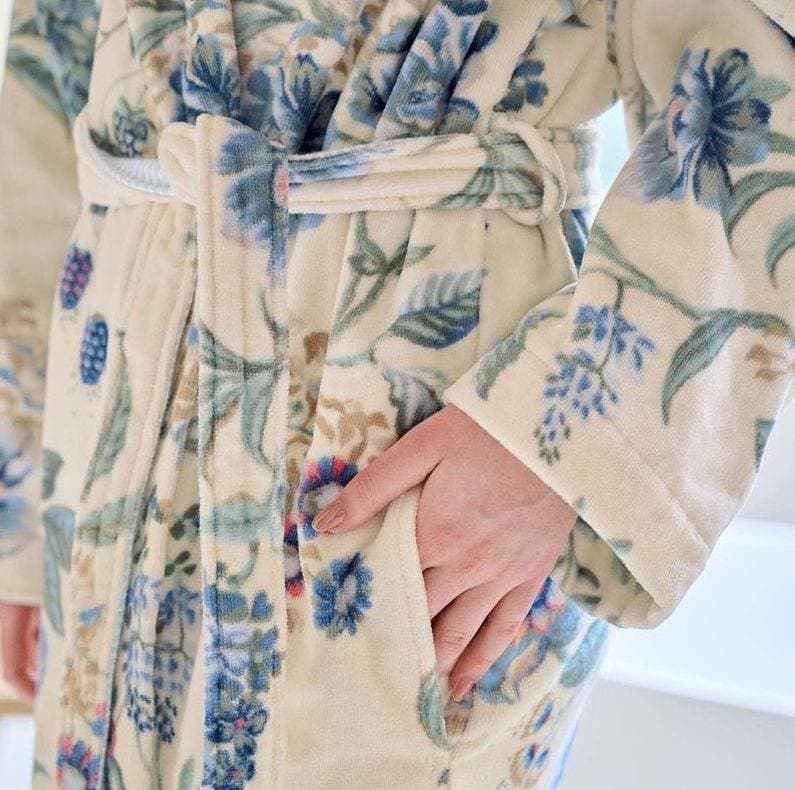 Linge de bain Secret Garden Blanc/Bleu