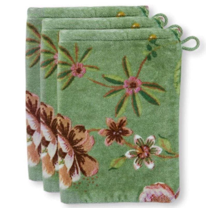 Lot de 3 gants Secret Garden Vert