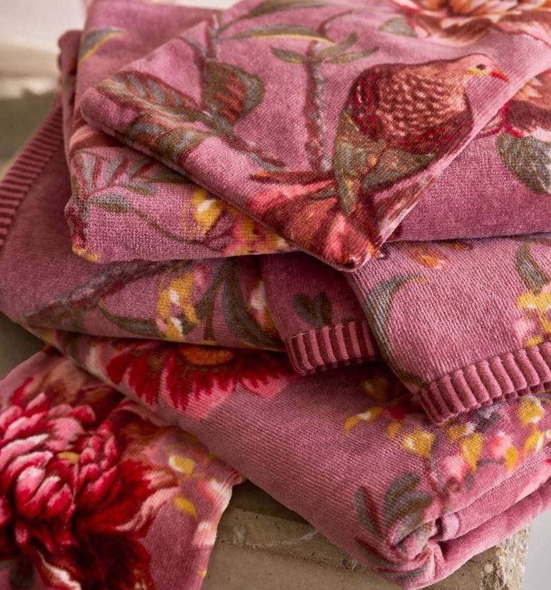 Serviette Secret Garden Mauve