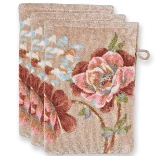 Lot de 3 gants Secret Garden Kaki