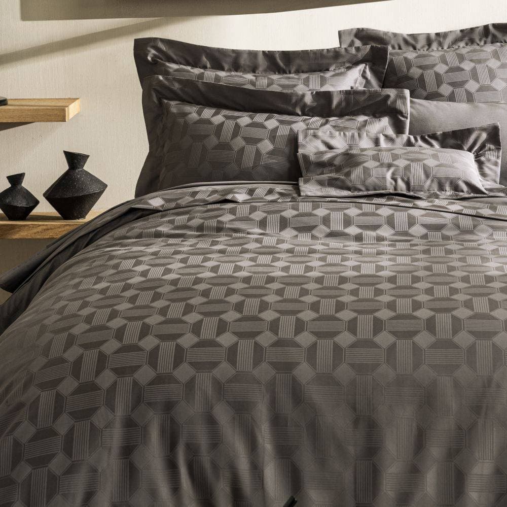 Housse de couette Palacio Fusain