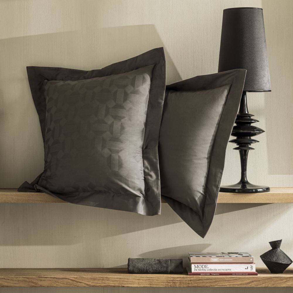 Taie d'oreiller Palacio Fusain