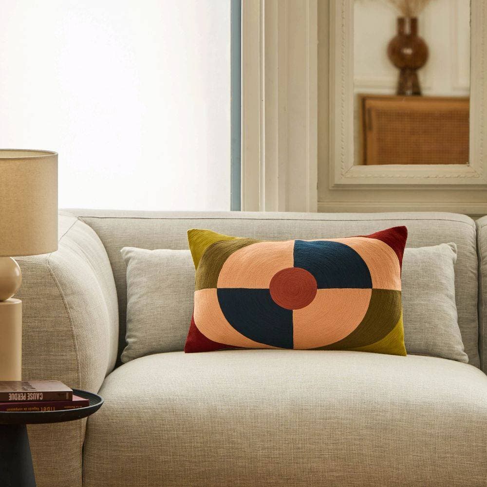 Coussin brodé Clarisse