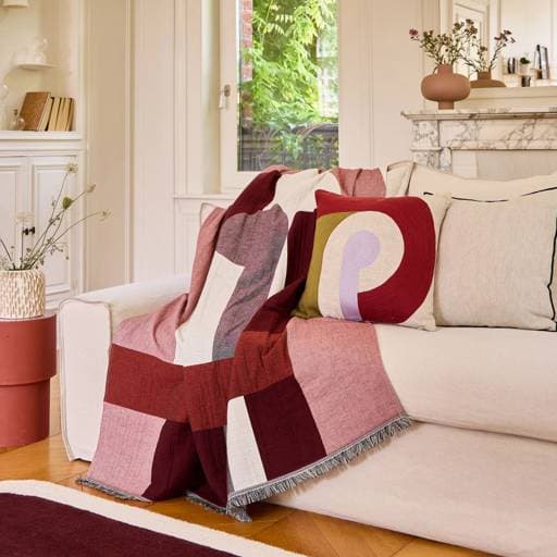 Plaid en Coton lavé Bonnie - Habitat