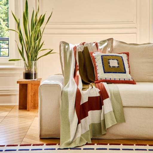 Plaid en Coton tricoté Billie - Habitat