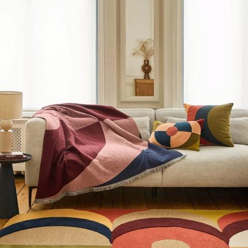 Plaid en Coton lavé Clarisse - Habitat