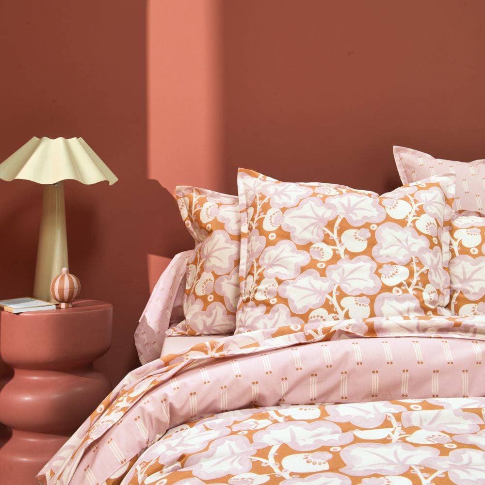 Parure de lit Poppy Corail