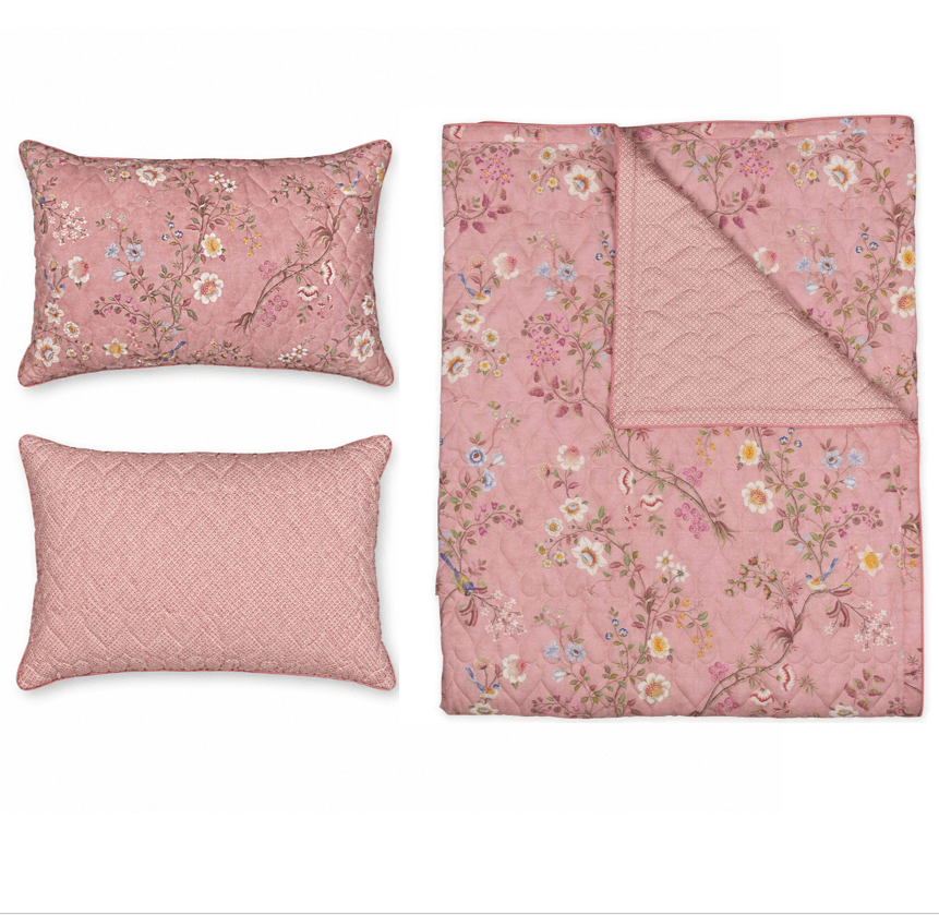 Collection décorative matelassée Lotus Lullaby Pink