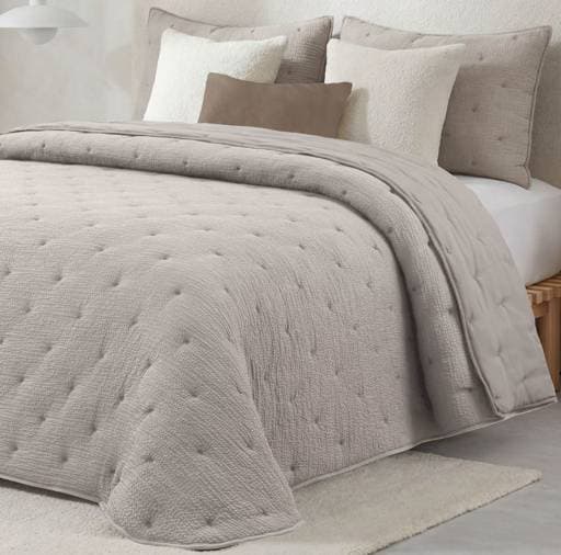 couvre-lit Britani Gris par Antilo