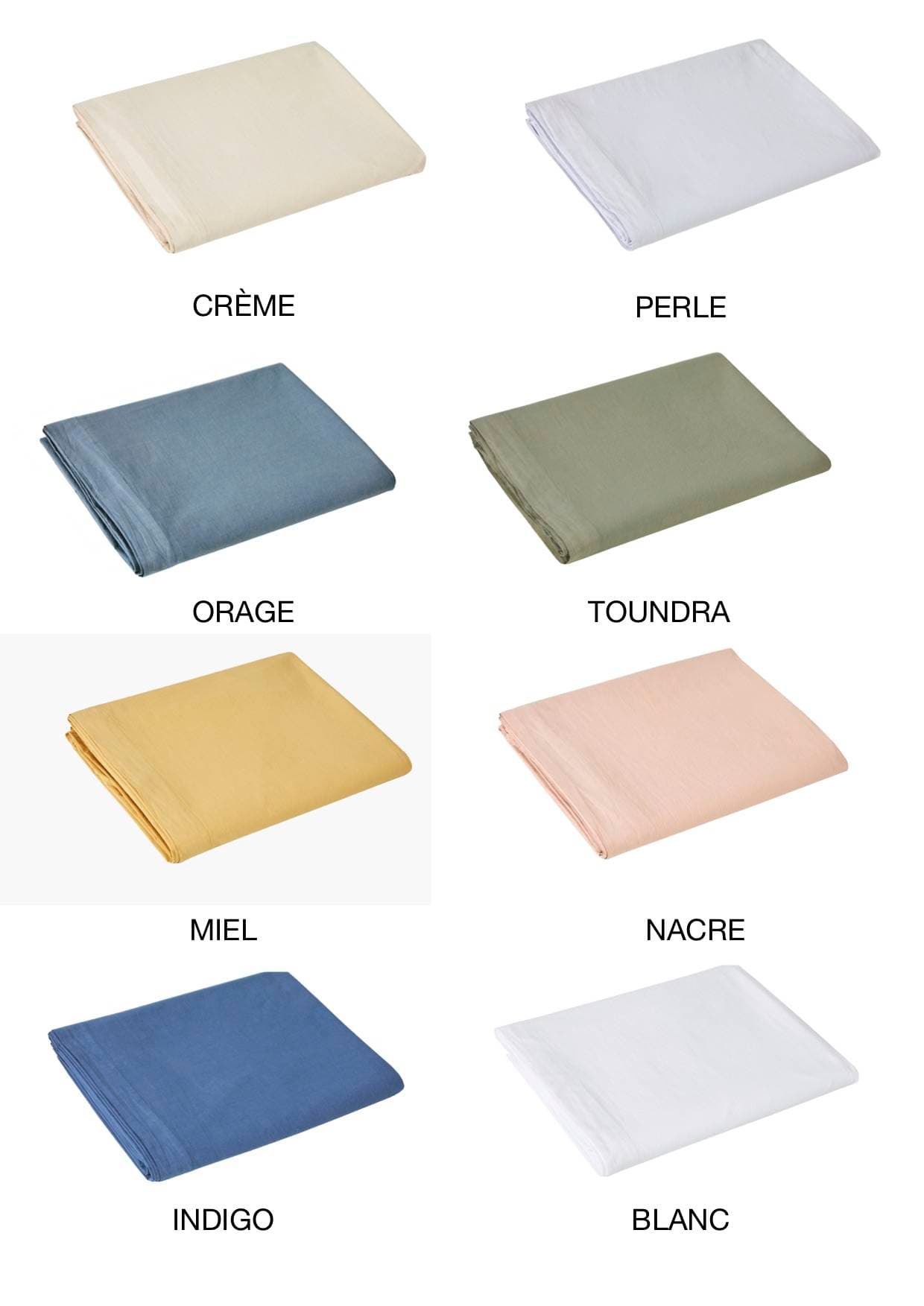 Drap housse Bohème Percale Lavée Bonnet 30 cm (8 coloris)
