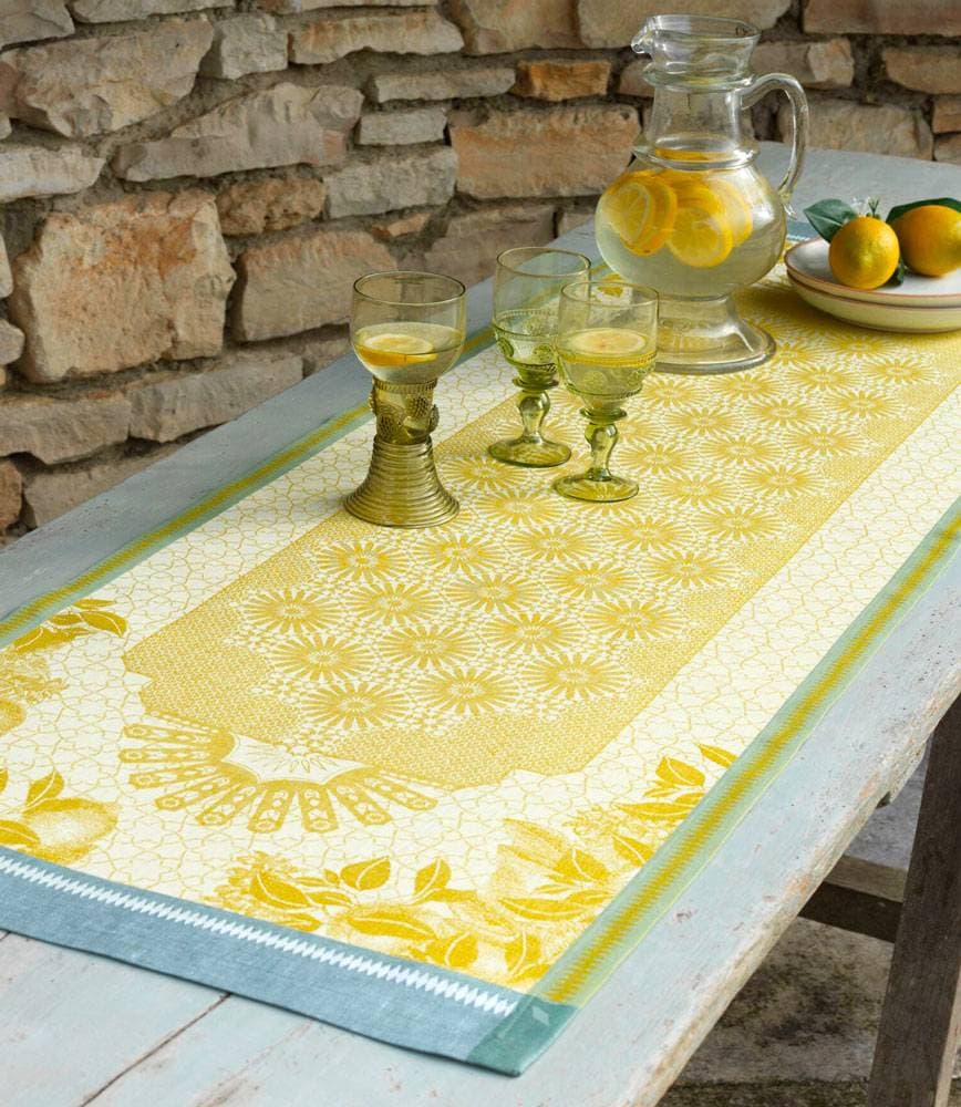 Lot de 4 Sets de table en lin Jardin d’Orient Cedrat