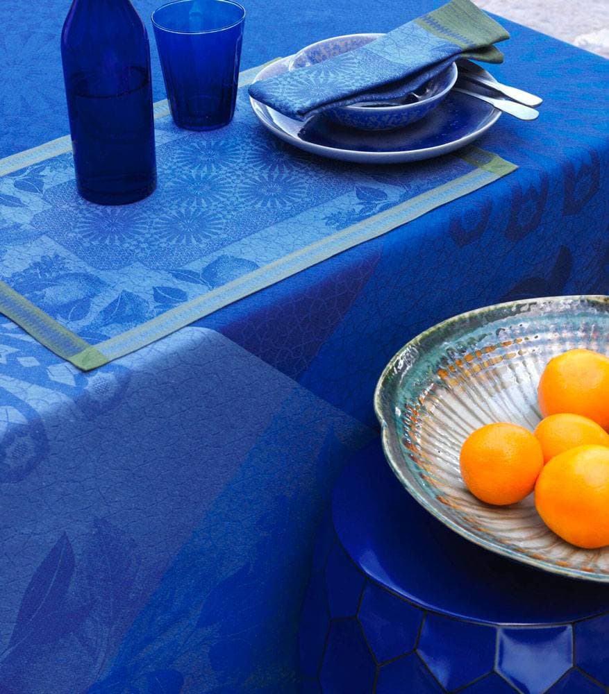 Nappe en lin Jardin d’Orient Majorelle