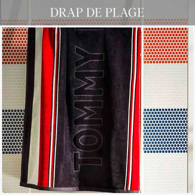 Serviette de plage online tommy hilfiger solde